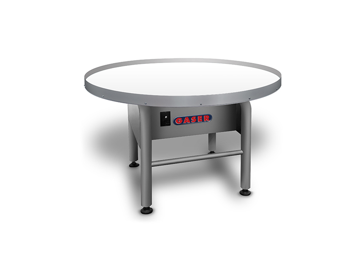 Stół obrotowy odbiorczy Rotary turntable — GASER